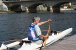 S. Apert : canoë à Jarnac.